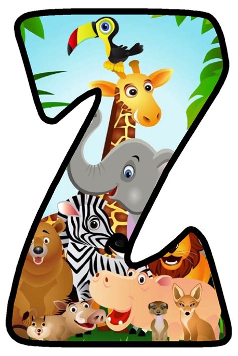Buchstabe Letter Z Safari Baby Letters Jungle Alphabet Disney