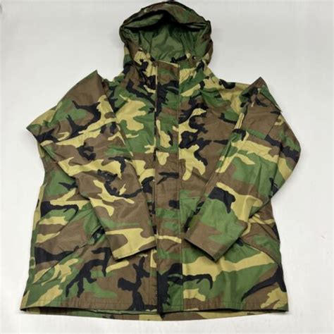 Us Army Cold Wet Weather Gen 1 Ecwcs Woodland Goretex Parka Jacket Xl