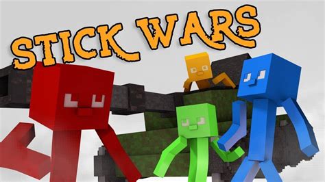 Minecraft Animation Stick Fight Animated Red Vs Blue Vs Green Vs