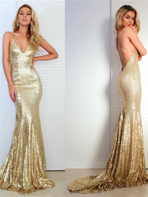 Gold Prom Dress Gold Homecoming Dress Old Hollywood Etsy In Gold Evening Dresses
