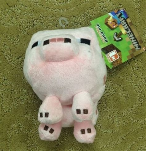 Minecraft Overworld Baby Pig Plush Doll Bean Bag Toy Mojang Oficially