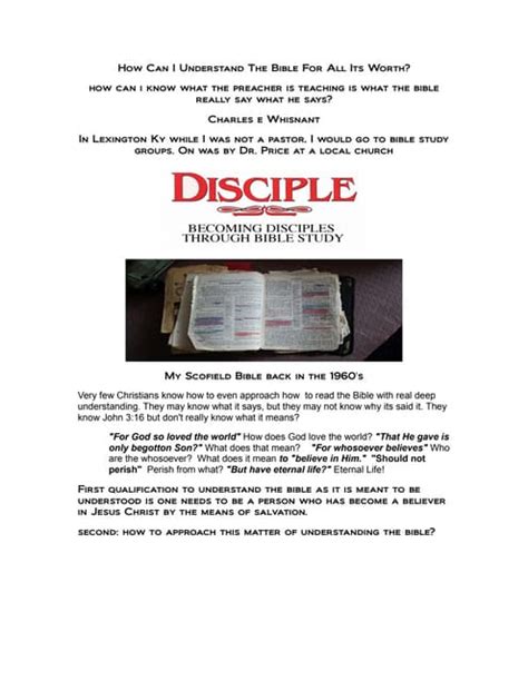 Bible How To Understand The Bible Pdf