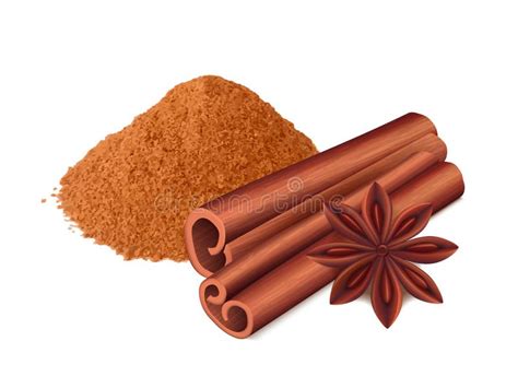 Cinnamon Food Spice Sticks And Leaf Cooking Collection Aromatic