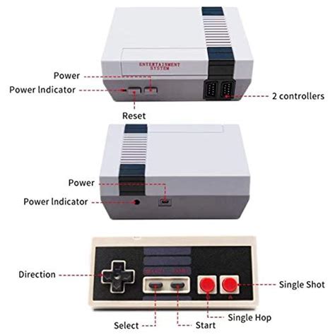 Retro Game Consoleclassic Mini Nes Console With Built In 620 Nes