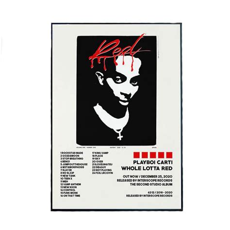 Playboi Carti Whole Lotta Red Poster Playboy Store