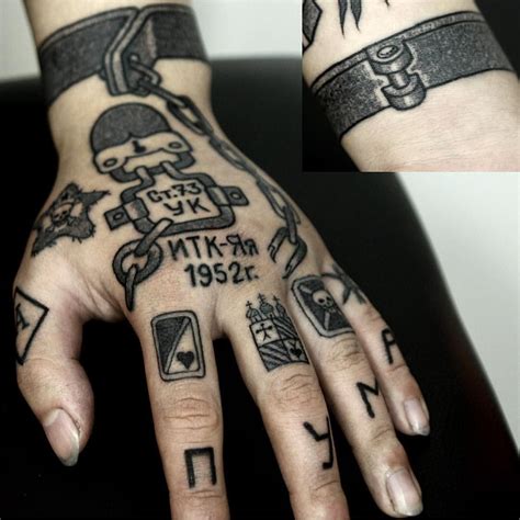 Тюремные мужские татуировки на руке символы и значения