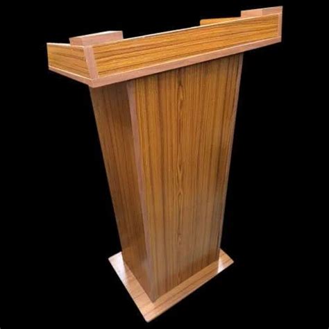 5 Ft Plywood Wooden Podium Stand Lecture Stand Speech Stand