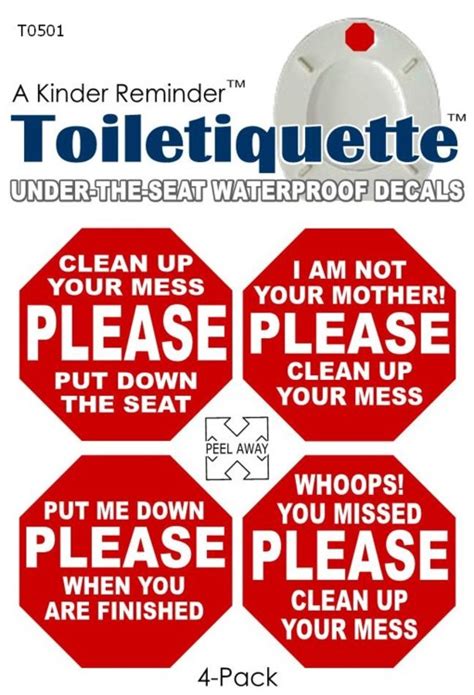 Printable Toilet Etiquette