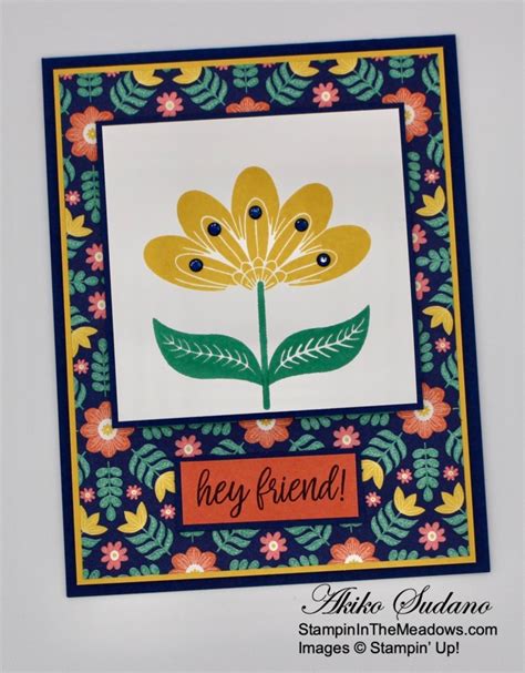 Stampin Up In Symmetry Friendship Card Stampin In The Meadows