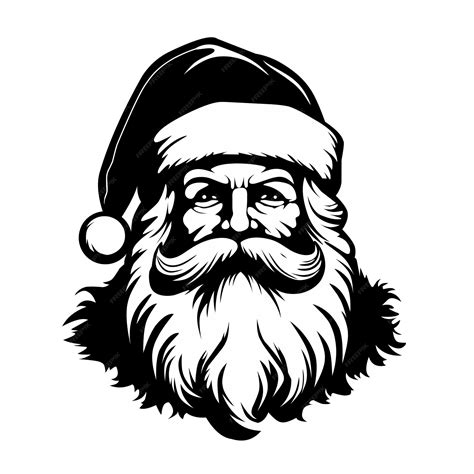Papai Noel Em Preto E Branco