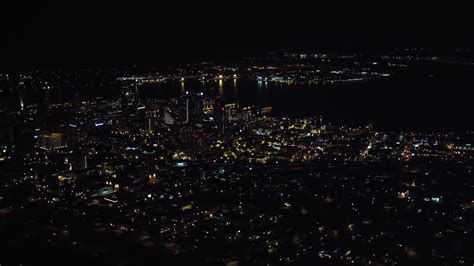 4k Stock Footage Aerial Video Of A Wide Orbit Of Skyscrapers In