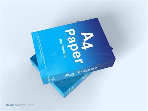 Premium Psd A4 Paper Box Mockup