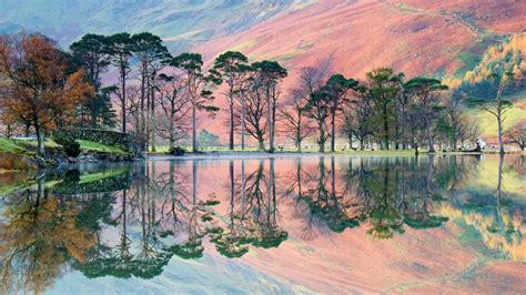 Buttermere Lake Reflection Wallpaper Backiee