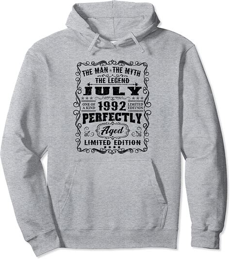 Birthday 365 The Man July 1992 Birthday Ts For Men Pullover Hoodie