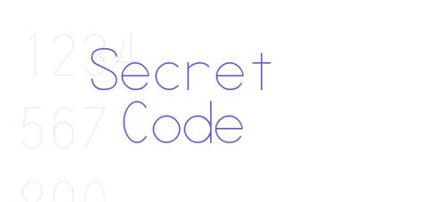 Secret Code Font Free Download Now