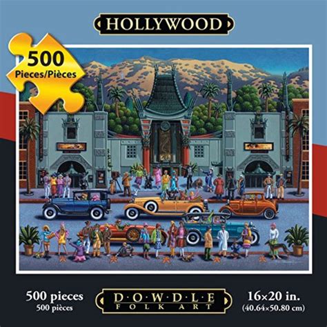 Jigsaw Puzzle Hollywood 500 Pc By Dowdle Folk Art You Can Get