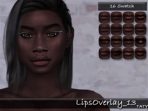 Lips Overlay 13 By Tatygagg At Tsr Sims 4 Updates