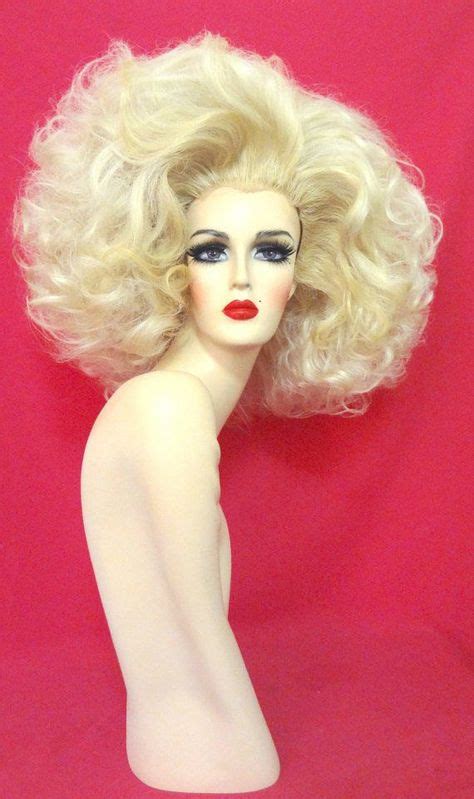 Drag Queen Styled White Wig Ebdr270809674854