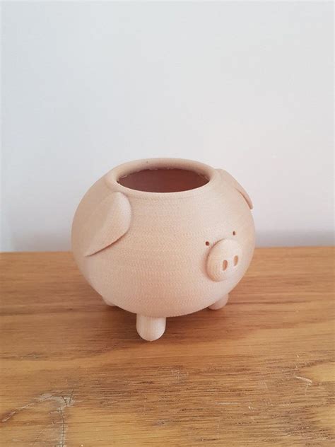 Pig Planter Piggy Planter Animal Planter Cute Planter Etsy Pottery