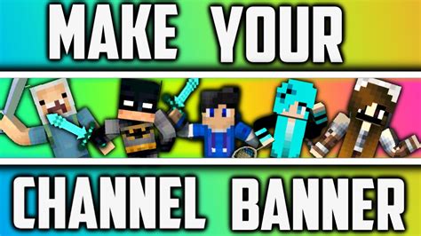 How To Make A Minecraft Channel Bannerchannel Art On Android Youtube