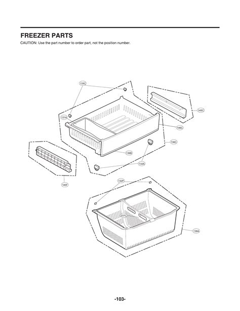 Lg Lfcc23596s Freezer Drawer Gear Genuine Oem