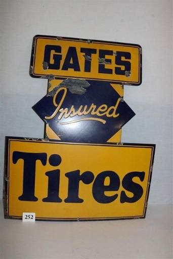 Gates Tire Porcelain Sign