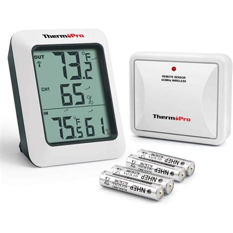 Thermopro Tp60 Wireless Thermometer Indoor Outdoor Digital Thermometer