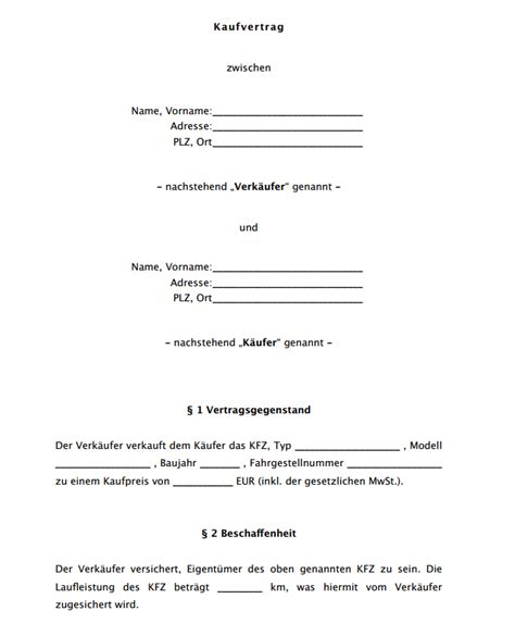 Online mit wenigen mausklicks erstellen. Kaufvertrag Wohnmobil Vorlage : Hier kann der kostenlose ...