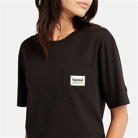 Pocket Tee For Women In Black Timberland