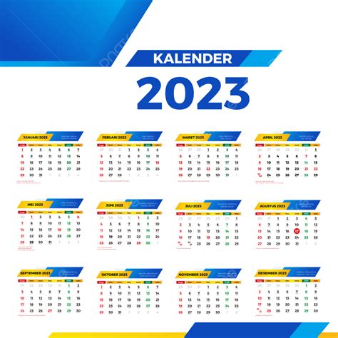 Gambar Kalender 2023 Lengkap Hari Libur Cuti Bersama Jawa Dan Hijriyah