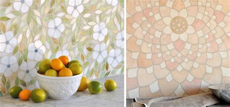 Rectangle mirror white glass mosaic for bathroom. Floral Tile Designs | Jacqueline Jewel Glass Mosaic (L ...