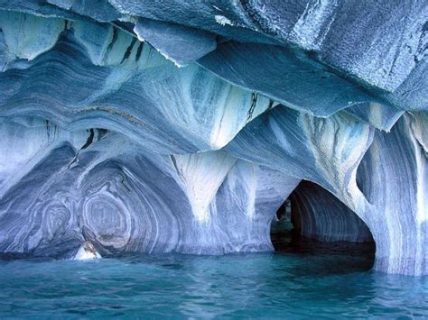 Amazing Ice Cave Beautiful Places Places Marble Caves Chile