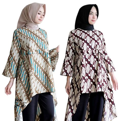 Tunik yang dijual di hijup tidak hanya tunik warna putih, ada tunik hitam dan masih banyak lagi warna lainnya. Tunik Batik Penguin Xxxl | elevenia