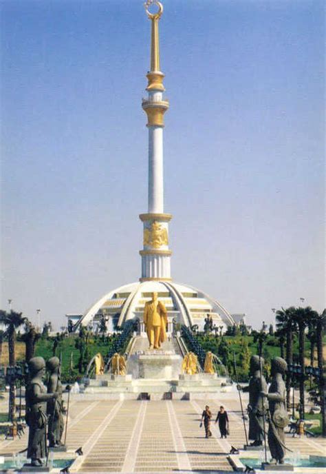Independence Monument Of Turkmenistan In Ashgabat Ashgabat Monument