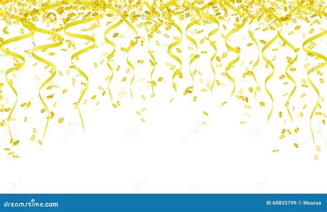 Yellow Confetti Anniversary Vector Transparent