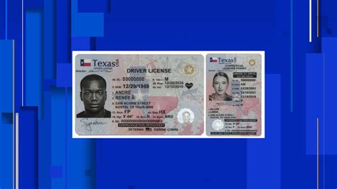 Texas Id Card Template