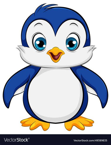 Cute Baby Penguin Cartoon Royalty Free Vector Image