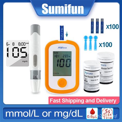 1Set Blood Glucose Monitor Health Aid Glucometer 100PCS Test Strips