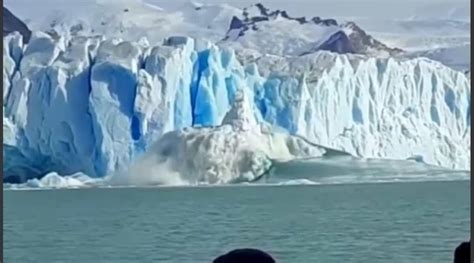 Glaciar Perito Moreno Imponente Desprendimiento De Un Bloque Gigante