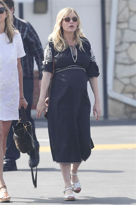 Congratulations are in order for kirsten dunst, who revealed she's pregnant with her second child. Pregnant KIRSTEN DUNST Arrives at Sunday Church Service on ...