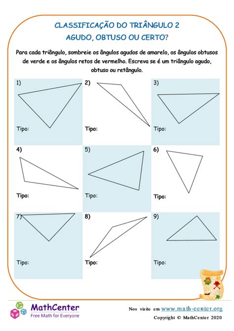 Quinto Ano Planilhas Formas 2d Math Center