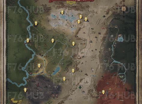 Tourist and camera: all possible spawn locations on the map : fo76