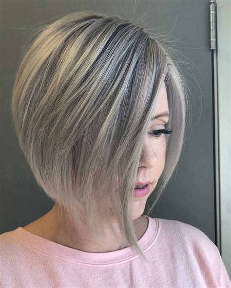 Which Bob Hairstyle For Thick Grey Hair Wavy Haircut