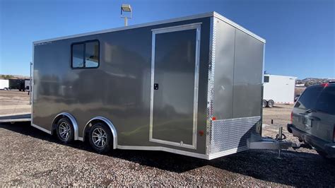Insulated 85x16 Aluminum Enclosed Cargo Trailer For Sale Youtube
