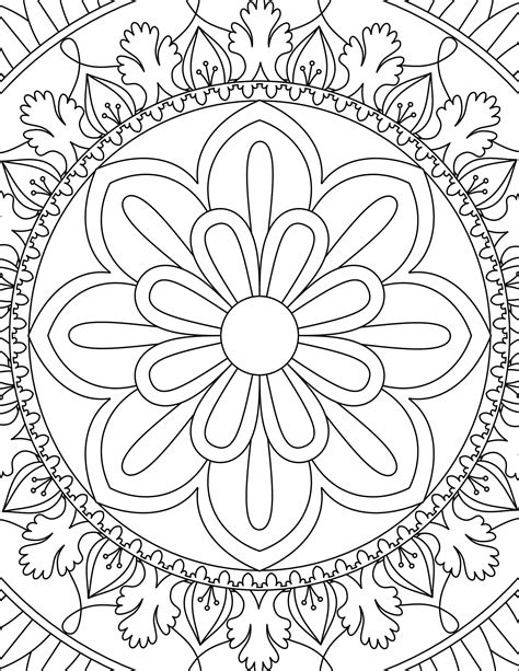 Mandalas Libro Para Colorear Digital Descarga Etsy