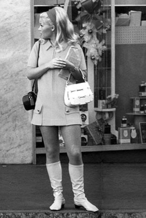 go go boots mini skirt and big wide hairband this chick is all put together the 60 s
