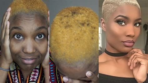 Using the tinting brush, apply the bleach to your hair as quickly as possible. Bleaching my black twa from black to blonde (FAIL ...