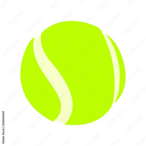 Tennis Ball Emoji Vector Stock Vector Adobe Stock