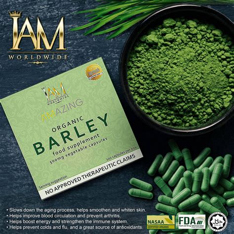 amazing pure organic barley capsule iam worldwide online store ph