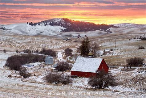 Palouse Winter Viola Farm Sunset Viola Idaho Winter Suns Flickr